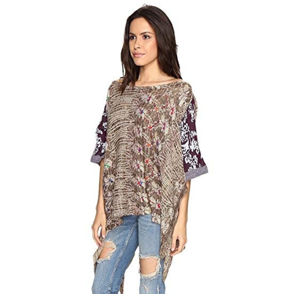 NWT Free People Fressia Knit Pullover